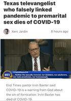 Un pasteur évangéliste meurt du covid...