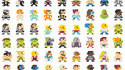 Des personnages en 8-bits