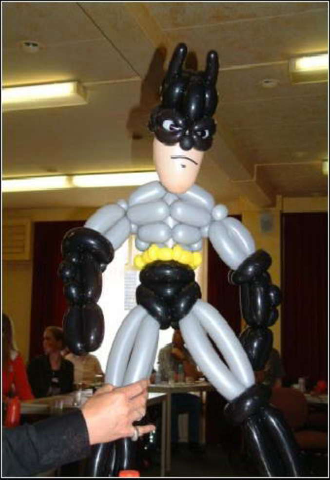 Batman en ballons.