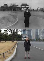 Le même endroit à Tokyo sur un espace de 73 ans, entre le petit-fils et son grand-père