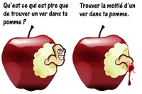Trouver un ver dans sa pomme