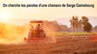 On cherche les paroles d'une chanson de Serge Gainsbourg