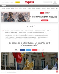 Selon le patron de la DGSI, la France est "au bord d'une guerre civile"