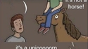 Mais pourquoi montes-tu à cheval comme ça ?