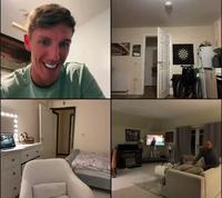 Groupe d'amis jouant en live sur Tiktok a cache-cache