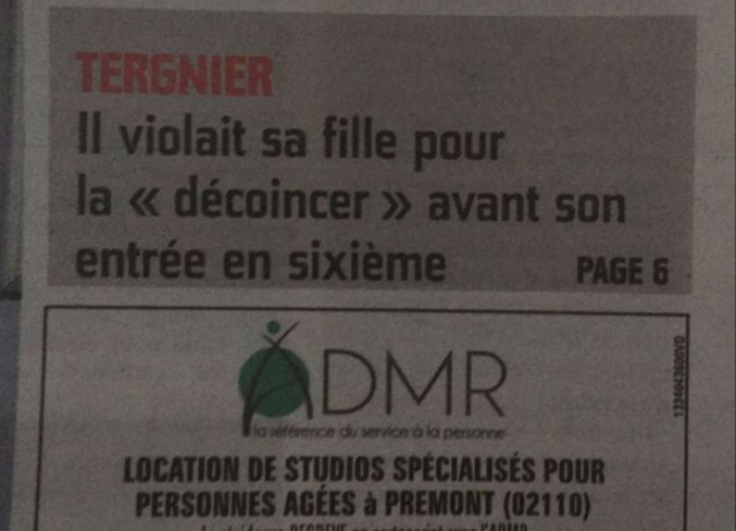 ... pour "l'aider à rentrer au collège". Vivement qu'il rentre en prison...