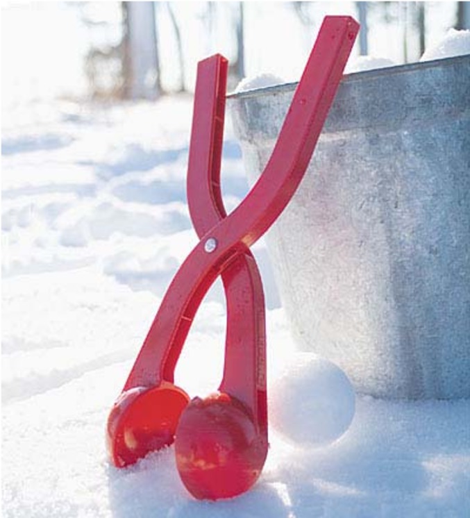 La pince pour faire des boules de neige