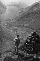 UK : Vue depuis le Westmoreland Cairn , sur le mont du Great Gable