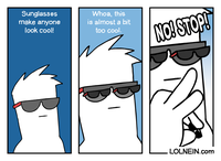 Tout le monde a l'air cool avec des lunettes de soleil