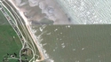 Côte normande: en haut à marée basse; en bas à marée haute