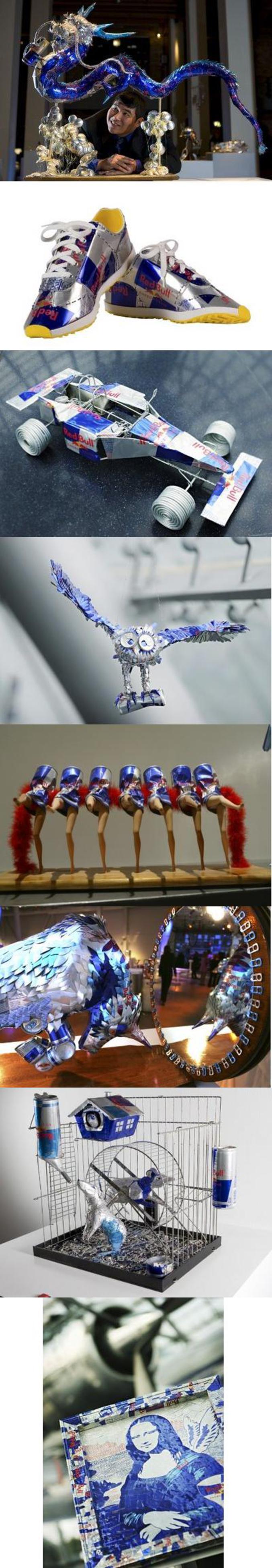 Des figurines en Redbull.