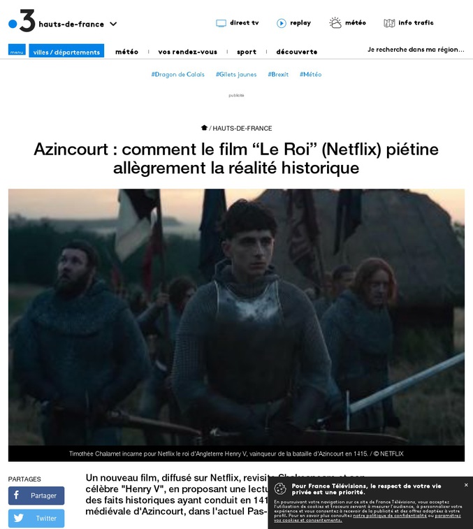 Entre Le dernier des Mohicans, Masters and Commander, Dunkerque, Robin des bois, The Patriot, Le dernier samouraï,... Les anglo-saxons se débrouillent toujours pour modifier complètement la réalité historique et faire des livres/films où il sont des héros et les Français des connards.