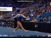 Amazing faultless performance 21 year old gymnast