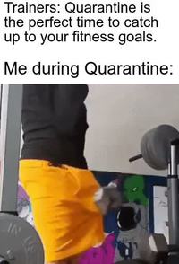 S'entraîner sévère pendant la quarantaine