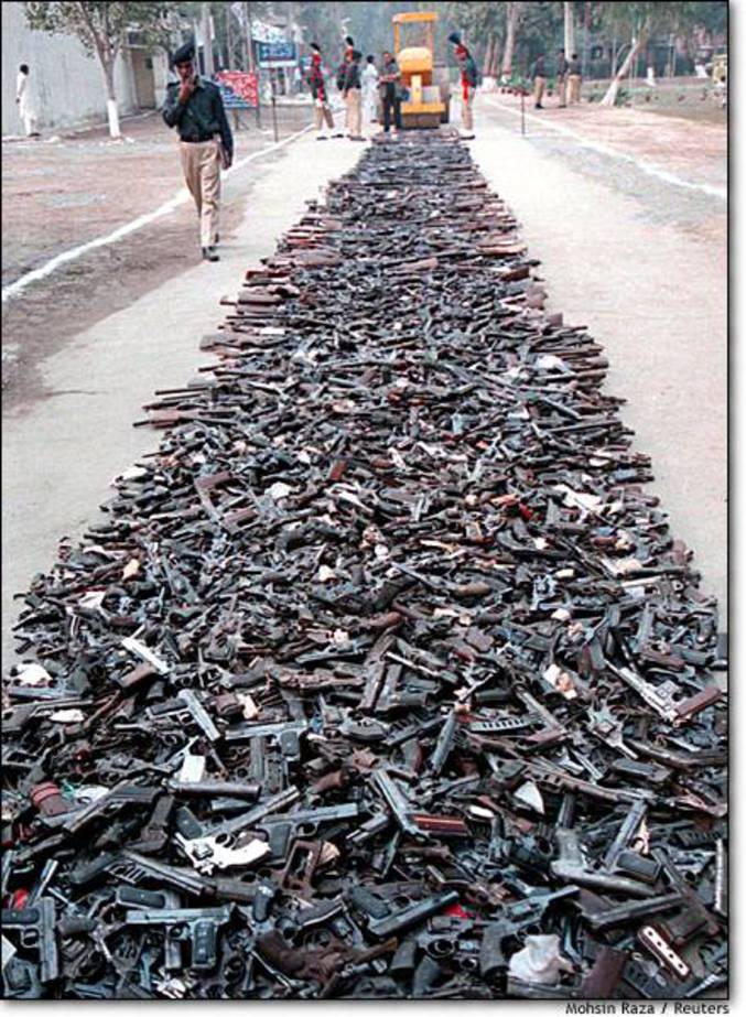 Une destruction massive d'armes.