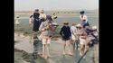 Sur une plage, il y a 124 ans, séquence filmée par les Frères Lumière