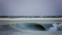 Vagues de neige fondue