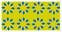 Effet optique à fleurs