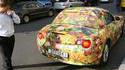 Voiture feuillage