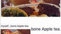 Os pomme thé
