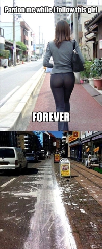 Suivre une fille dans la rue