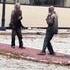 Entre les prises de la série walking dead 