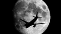 Moon and Plane