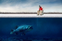 Pêche sous la glace
