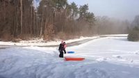 Profiter à fond de la neige