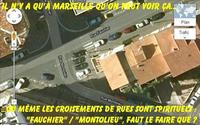 Marseille, croisement de rues : Fauchier / Montolieu