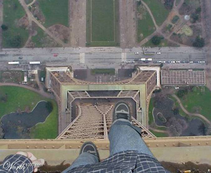 Belle vue du haut de la tour eiffel