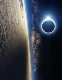 La Terre, la Lune, le Soleil et la Voie Lactée