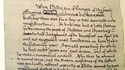 Première page du manuscrit du Seigneur des Anneaux