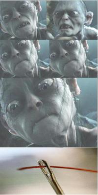 Gollum concentré