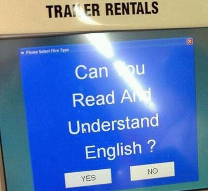 Comprenez vous l'anglais ?