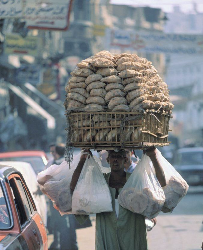 Transport de petits pains.