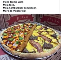 Pizza "mur de Trump"