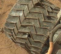 Les roues du rover curiosity après 10 ans de service 