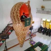 Chaire de prêche-coquillage 