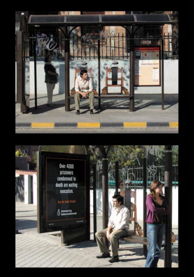 Une campagne de sensibilisation par amnesty international.