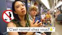 Des japonais dans le métro et au resto français 