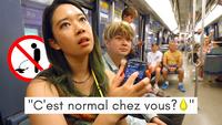 Des japonais dans le métro et au resto français 