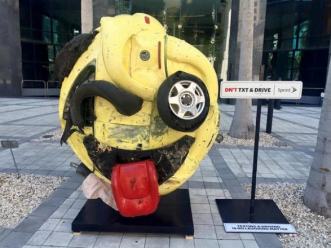 sculpture pour la sécurité routière (Miami) 