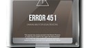 Création du code d'erreur 451