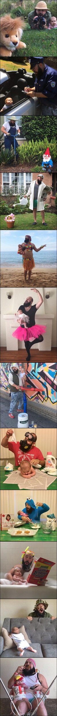Séance photo avec sa fille