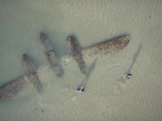 Une épave découverte près de la plage.