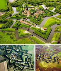 La place forte de Bourtange au Pays-bas
