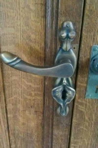 Une poignée de porte