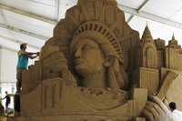 Statue de sable