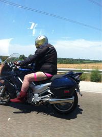 Chaud sur sa moto
